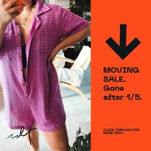 Free people crochet romper